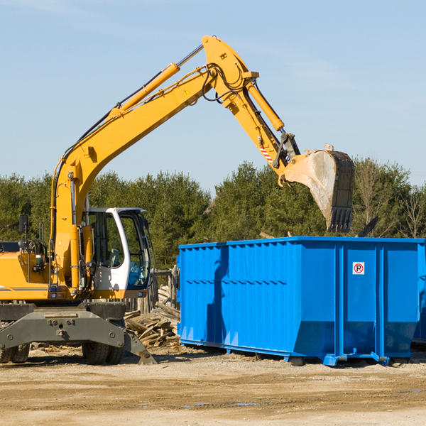 what size residential dumpster rentals are available in Tamms